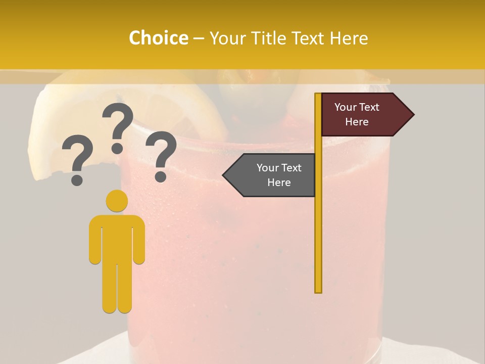 A Bloody Drink With A Garnish Garnish Garnish On The PowerPoint Template