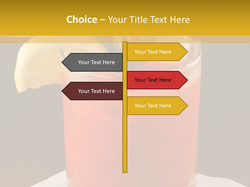 A Bloody Drink With A Garnish Garnish Garnish On The PowerPoint Template
