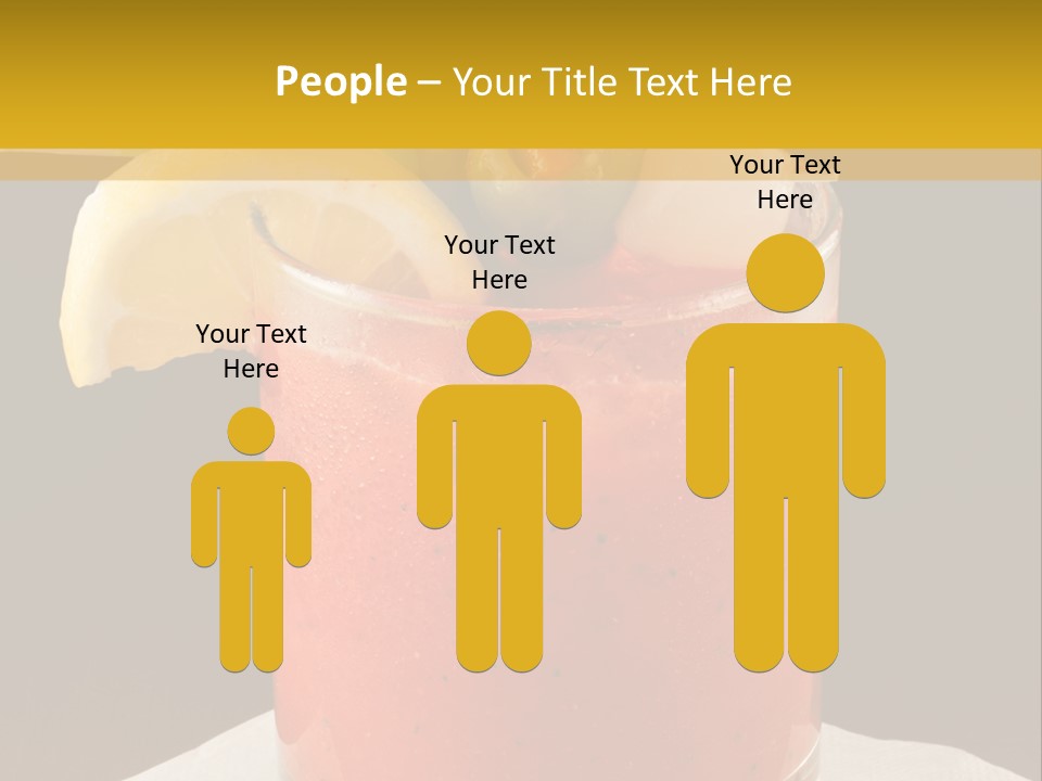 A Bloody Drink With A Garnish Garnish Garnish On The PowerPoint Template