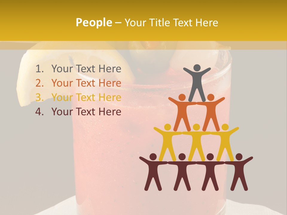 A Bloody Drink With A Garnish Garnish Garnish On The PowerPoint Template