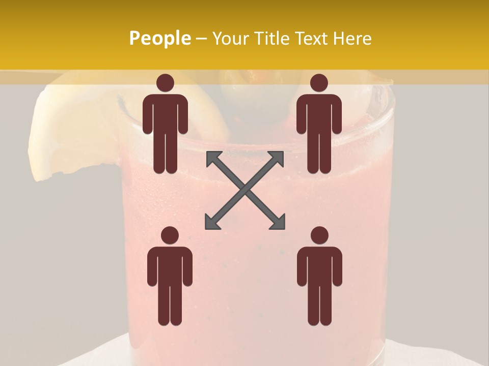 A Bloody Drink With A Garnish Garnish Garnish On The PowerPoint Template