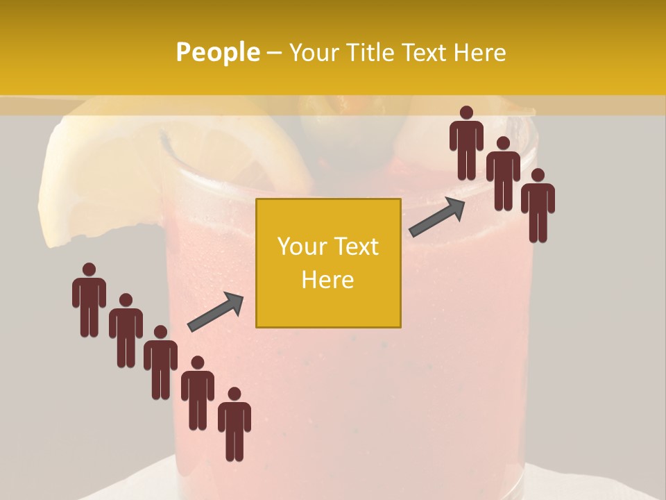 A Bloody Drink With A Garnish Garnish Garnish On The PowerPoint Template
