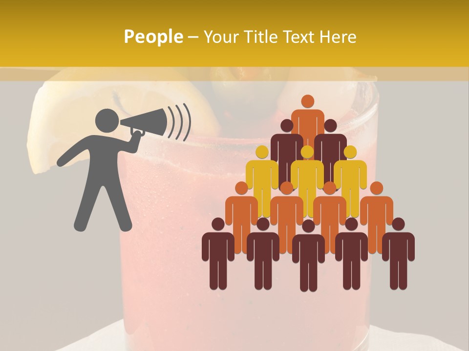 A Bloody Drink With A Garnish Garnish Garnish On The PowerPoint Template