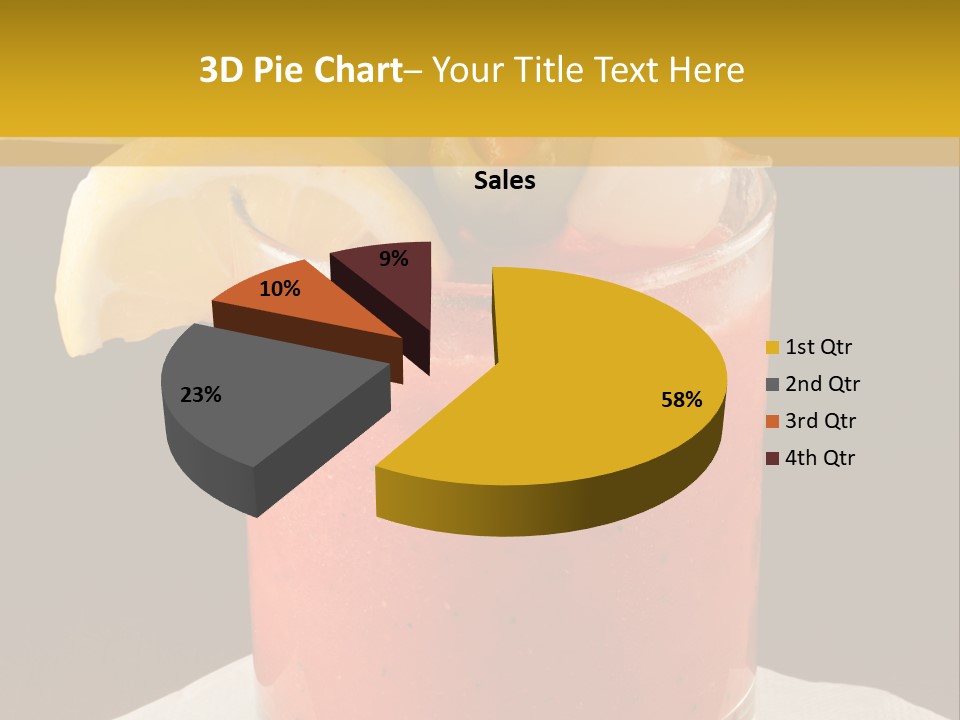 A Bloody Drink With A Garnish Garnish Garnish On The PowerPoint Template