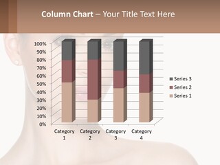 A Woman With A Brown Background And A White Background PowerPoint Template