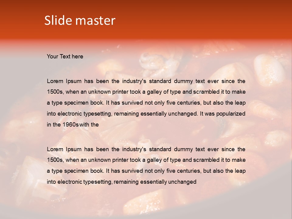 A Stew Of Food Is Being Cooked In A Pot PowerPoint Template