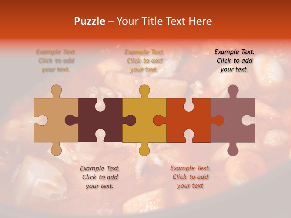 A Stew Of Food Is Being Cooked In A Pot PowerPoint Template