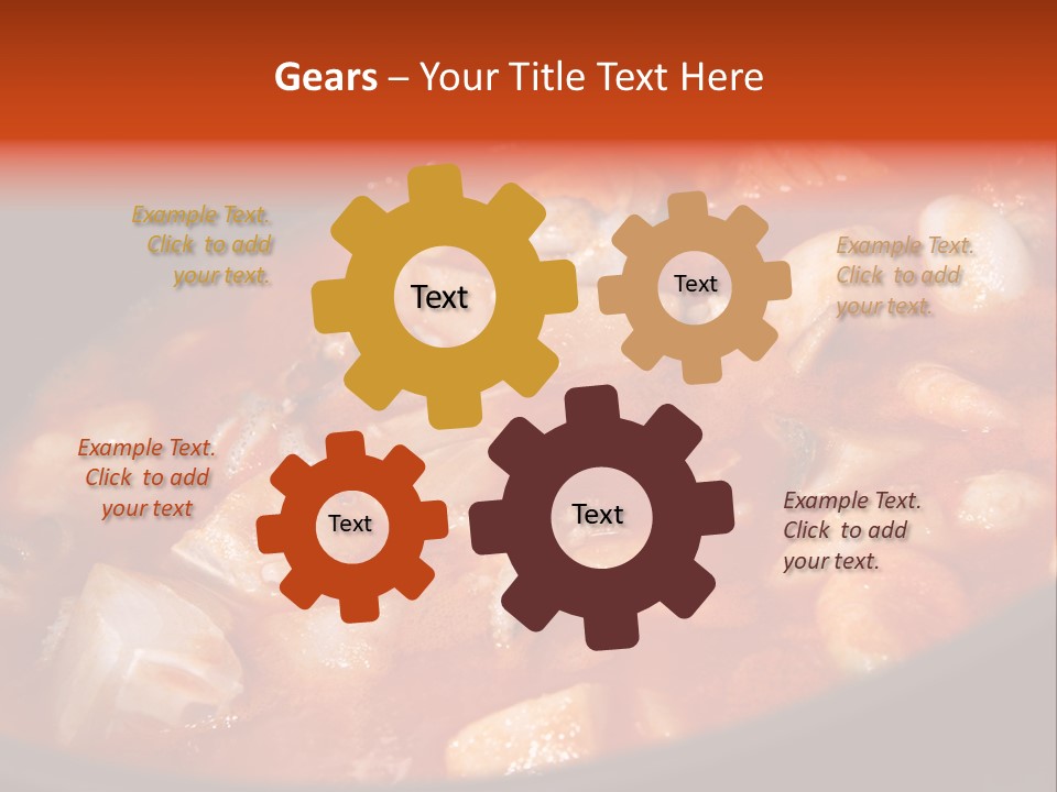 A Stew Of Food Is Being Cooked In A Pot PowerPoint Template