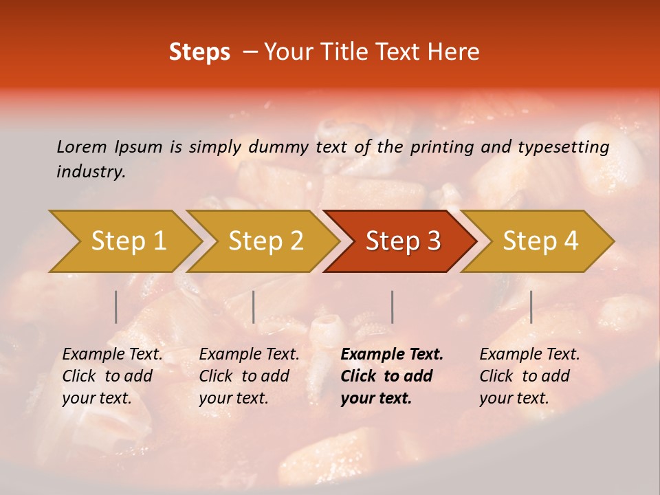 A Stew Of Food Is Being Cooked In A Pot PowerPoint Template