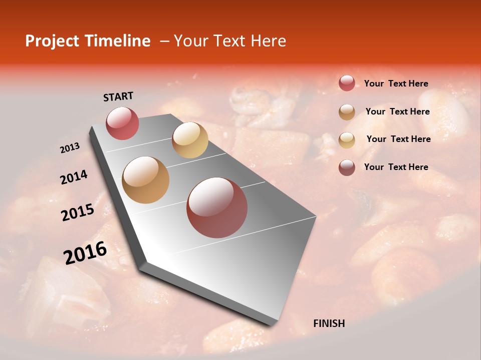 A Stew Of Food Is Being Cooked In A Pot PowerPoint Template
