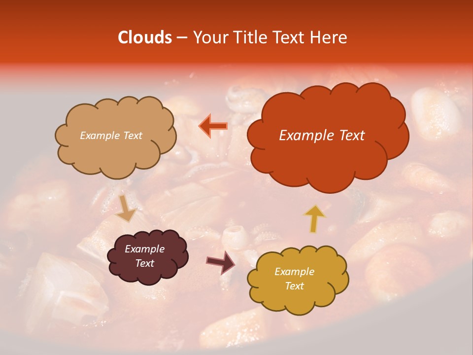 A Stew Of Food Is Being Cooked In A Pot PowerPoint Template