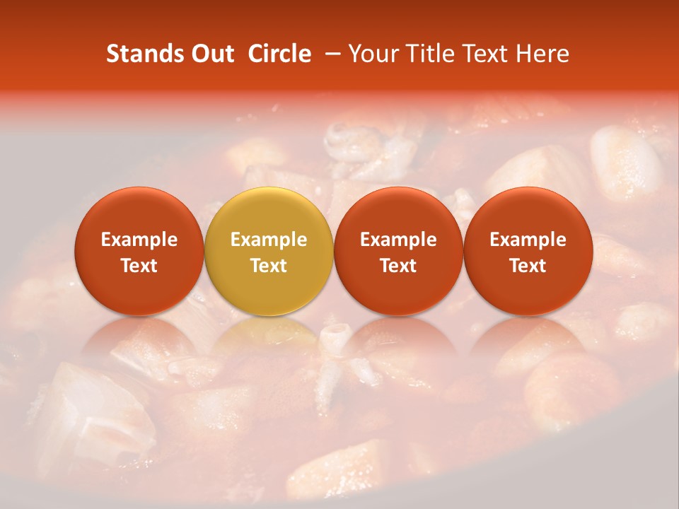 A Stew Of Food Is Being Cooked In A Pot PowerPoint Template