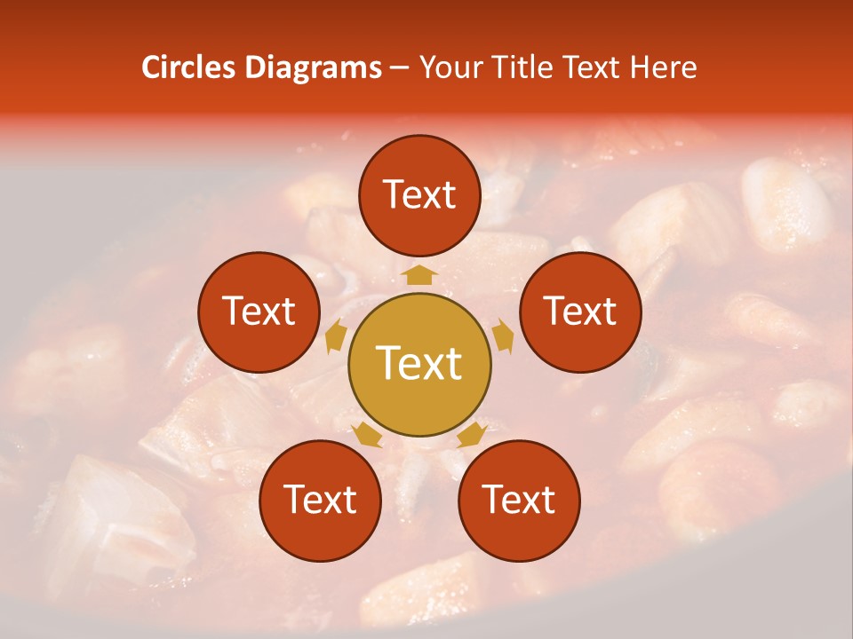 A Stew Of Food Is Being Cooked In A Pot PowerPoint Template
