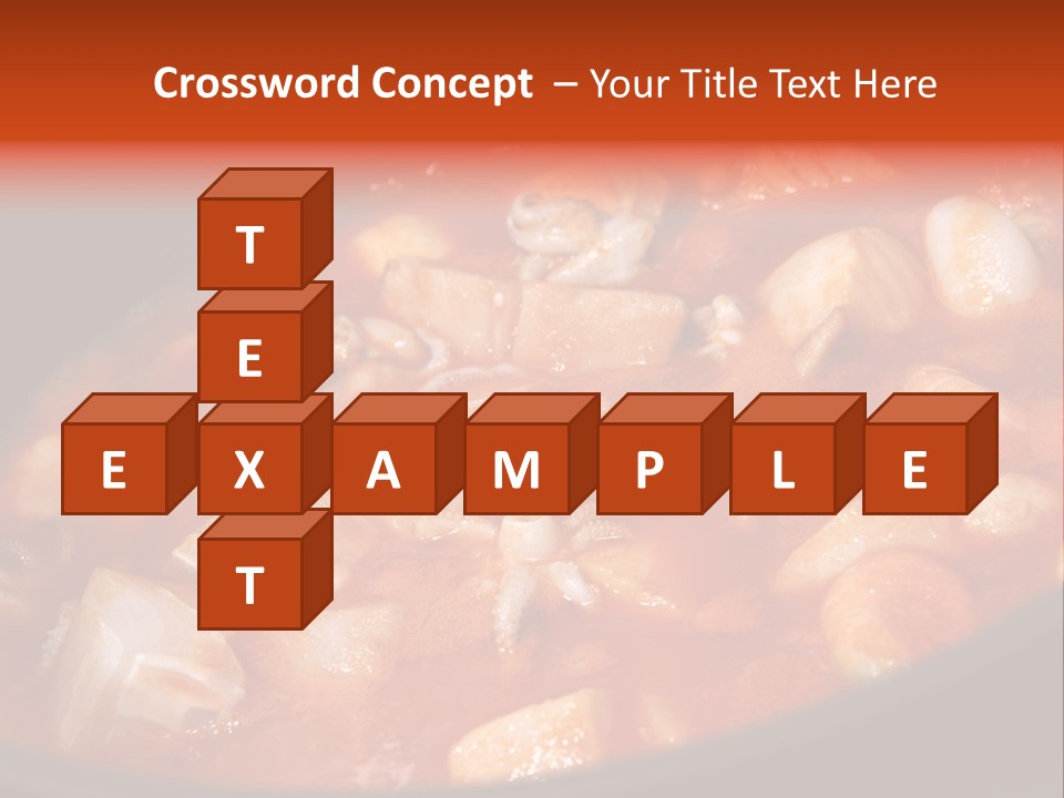 A Stew Of Food Is Being Cooked In A Pot PowerPoint Template
