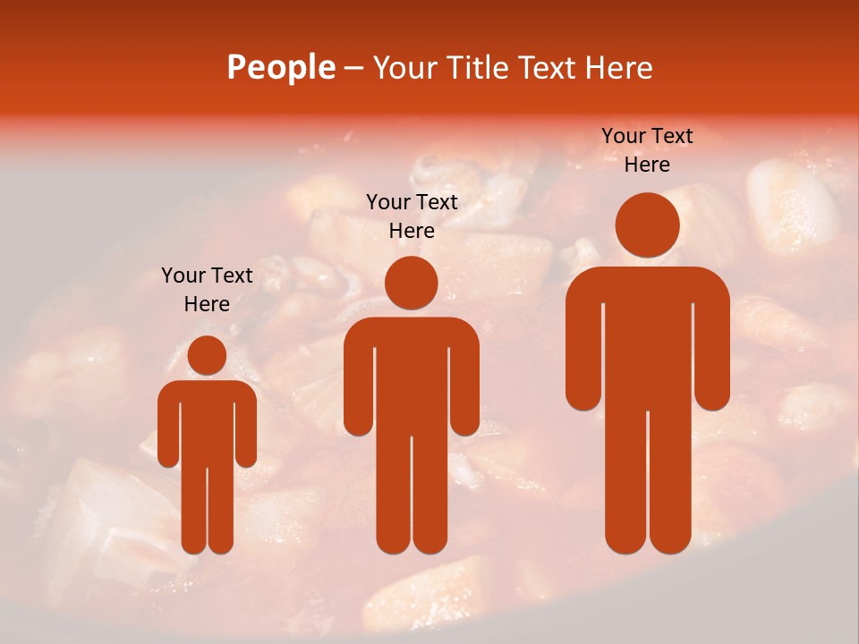 A Stew Of Food Is Being Cooked In A Pot PowerPoint Template