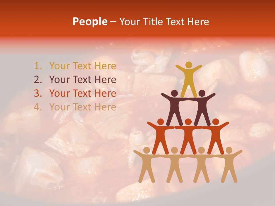 A Stew Of Food Is Being Cooked In A Pot PowerPoint Template