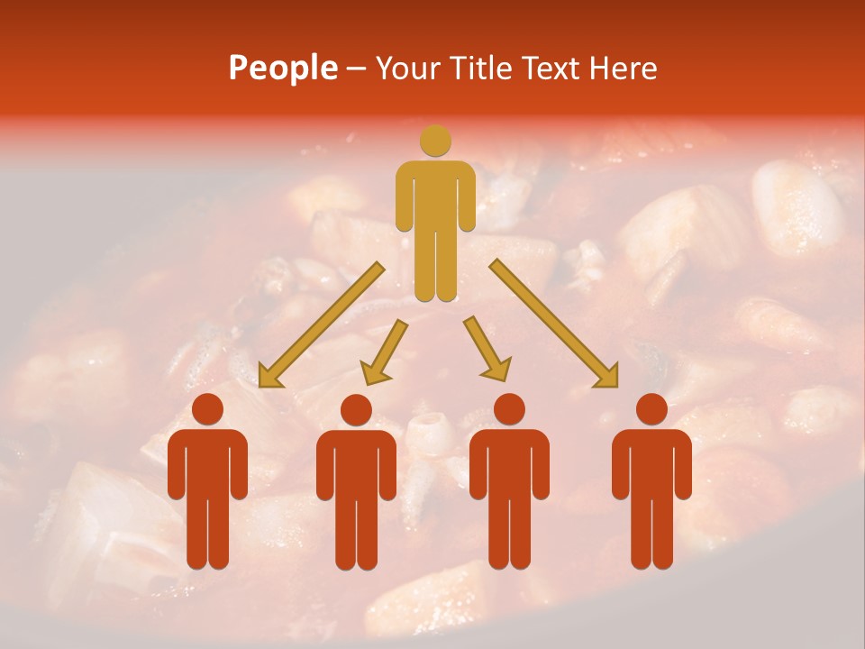 A Stew Of Food Is Being Cooked In A Pot PowerPoint Template