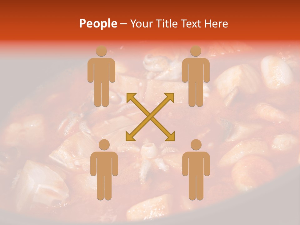 A Stew Of Food Is Being Cooked In A Pot PowerPoint Template