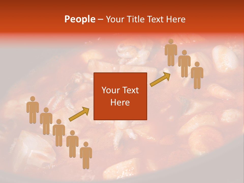 A Stew Of Food Is Being Cooked In A Pot PowerPoint Template