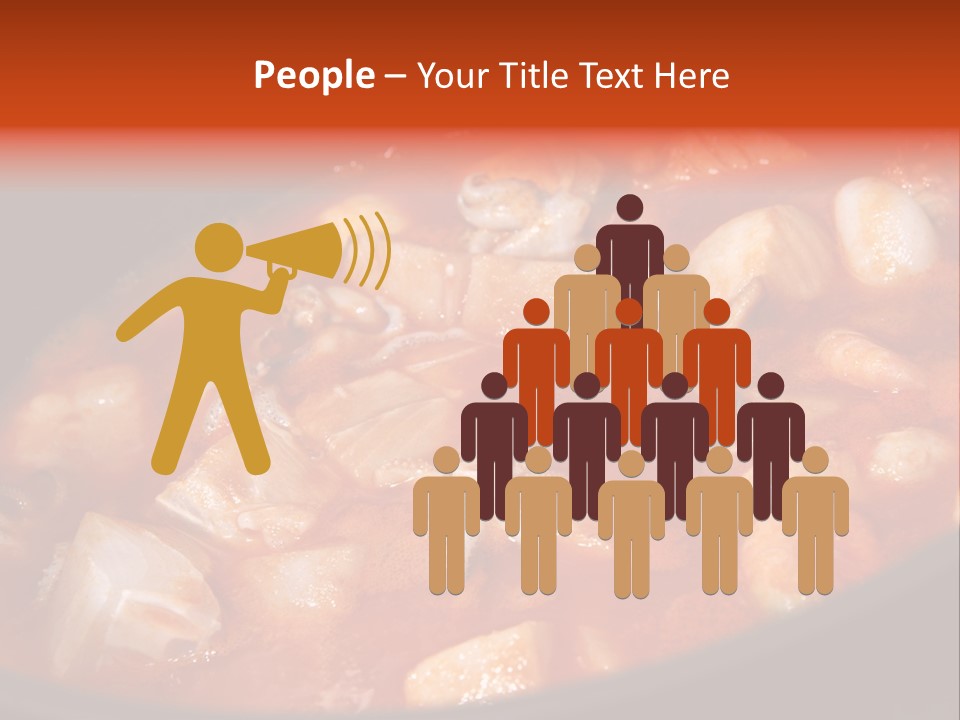 A Stew Of Food Is Being Cooked In A Pot PowerPoint Template