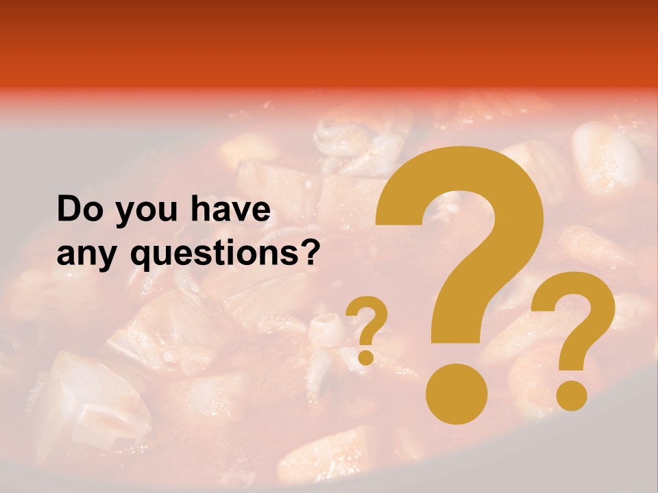 A Stew Of Food Is Being Cooked In A Pot PowerPoint Template