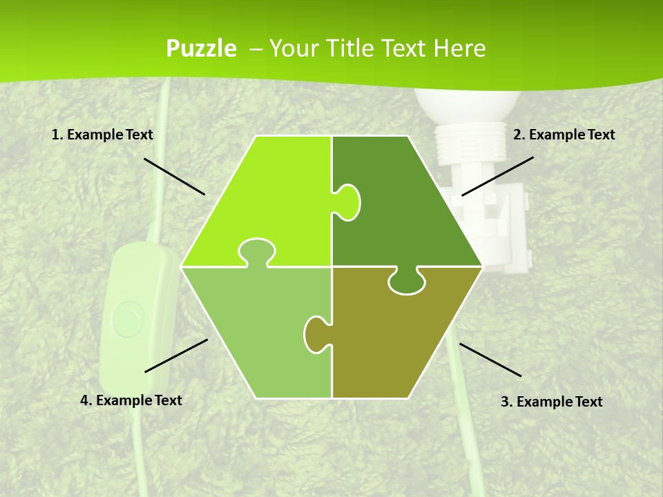 A Light Bulb On The Grass Powerpoint Template PowerPoint Template
