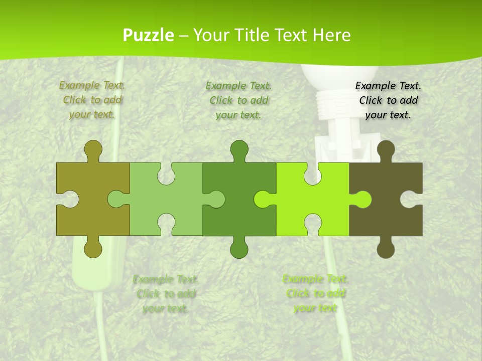 A Light Bulb On The Grass Powerpoint Template PowerPoint Template