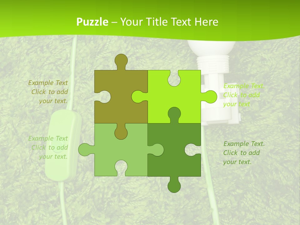 A Light Bulb On The Grass Powerpoint Template PowerPoint Template