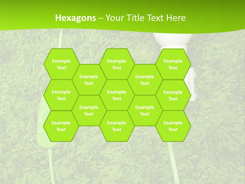 A Light Bulb On The Grass Powerpoint Template PowerPoint Template
