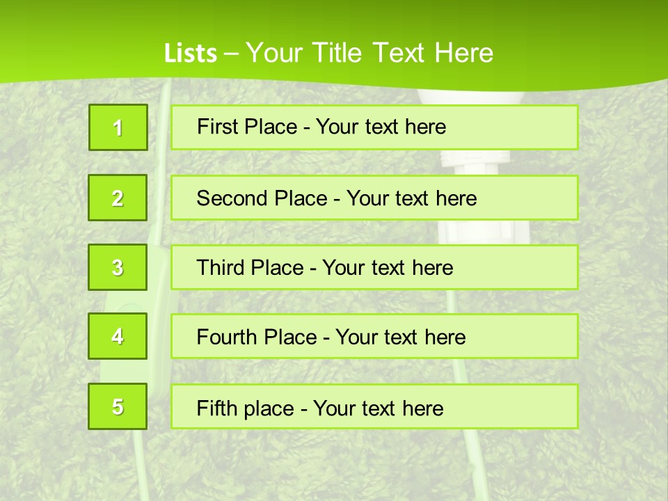 A Light Bulb On The Grass Powerpoint Template PowerPoint Template