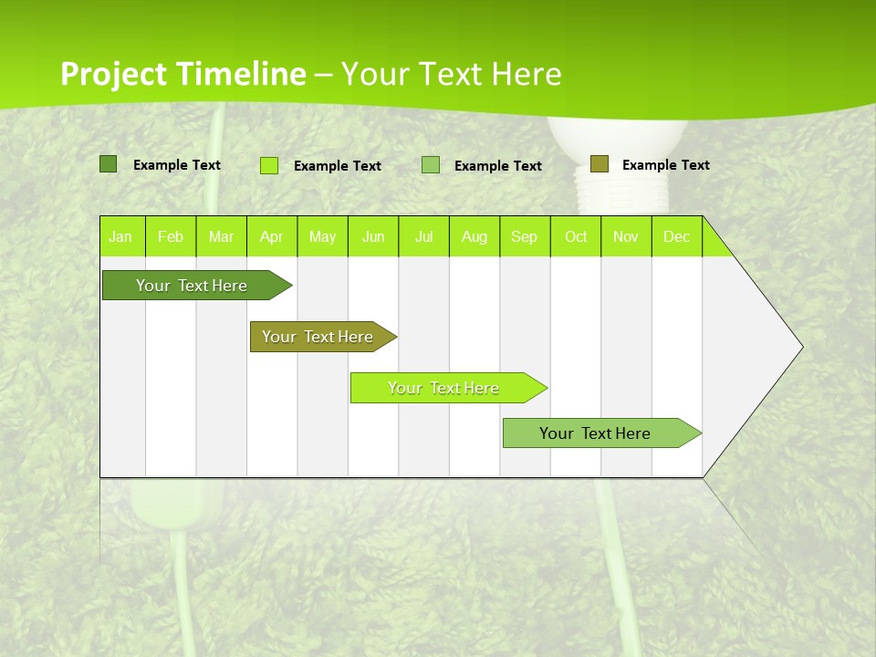 A Light Bulb On The Grass Powerpoint Template PowerPoint Template
