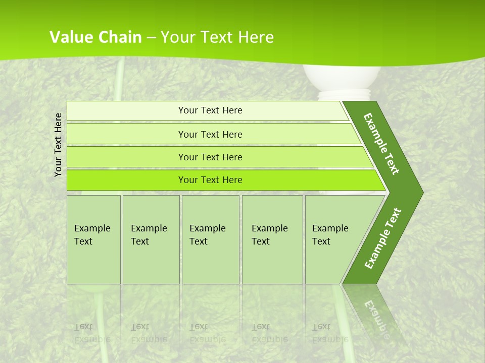 A Light Bulb On The Grass Powerpoint Template PowerPoint Template