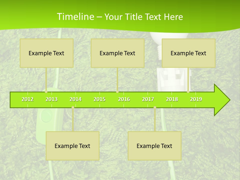 A Light Bulb On The Grass Powerpoint Template PowerPoint Template