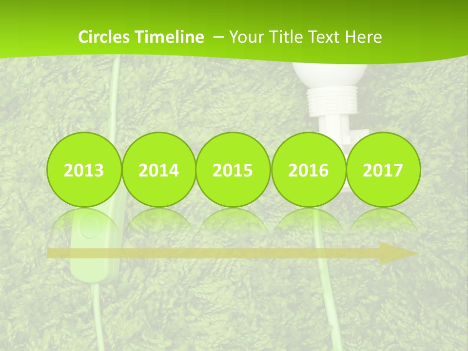 A Light Bulb On The Grass Powerpoint Template PowerPoint Template