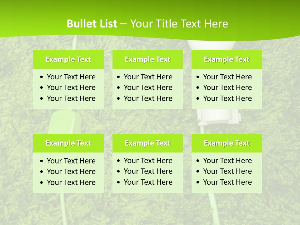A Light Bulb On The Grass Powerpoint Template PowerPoint Template
