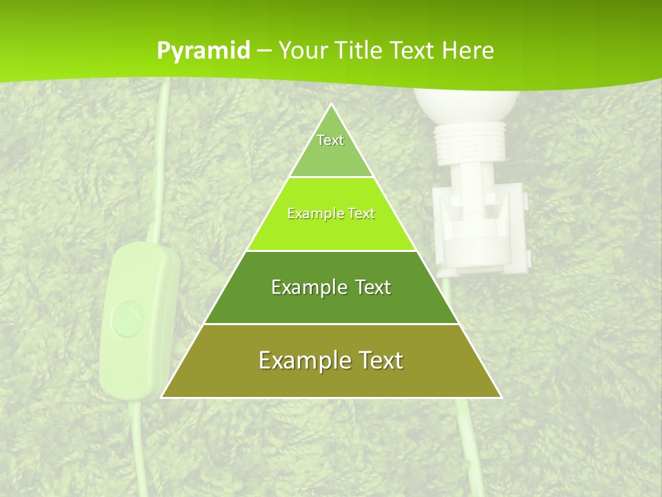 A Light Bulb On The Grass Powerpoint Template PowerPoint Template