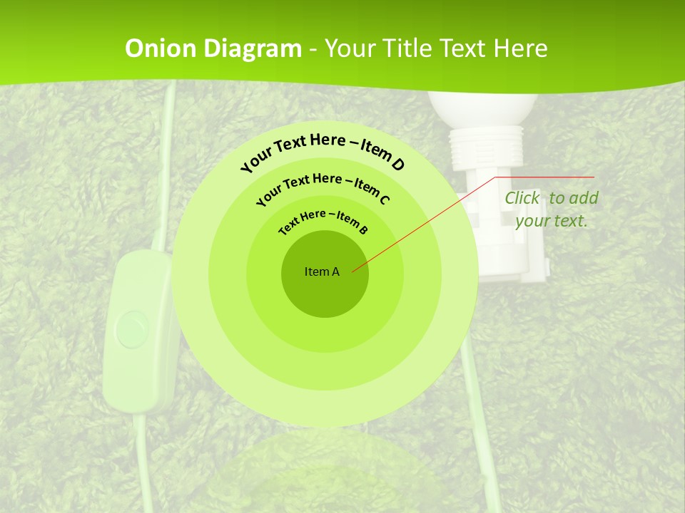 A Light Bulb On The Grass Powerpoint Template PowerPoint Template