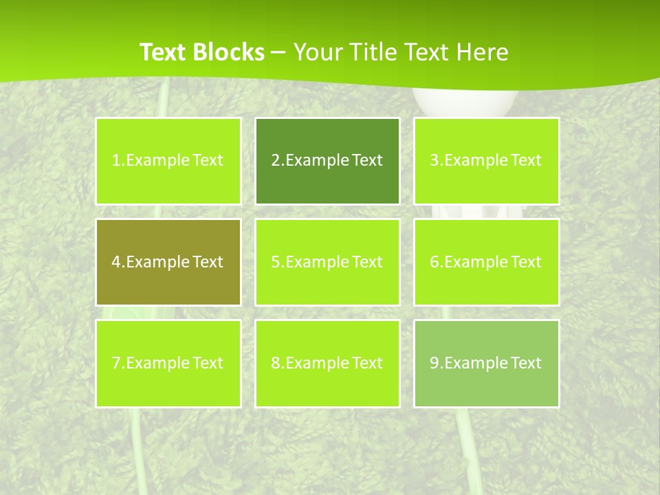 A Light Bulb On The Grass Powerpoint Template PowerPoint Template
