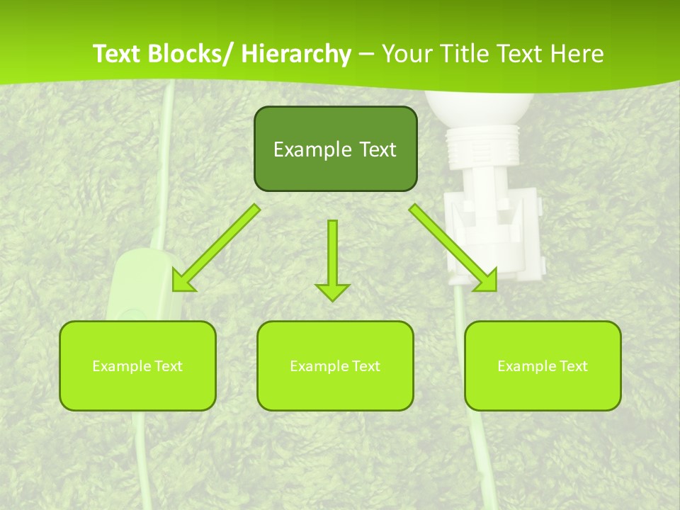 A Light Bulb On The Grass Powerpoint Template PowerPoint Template