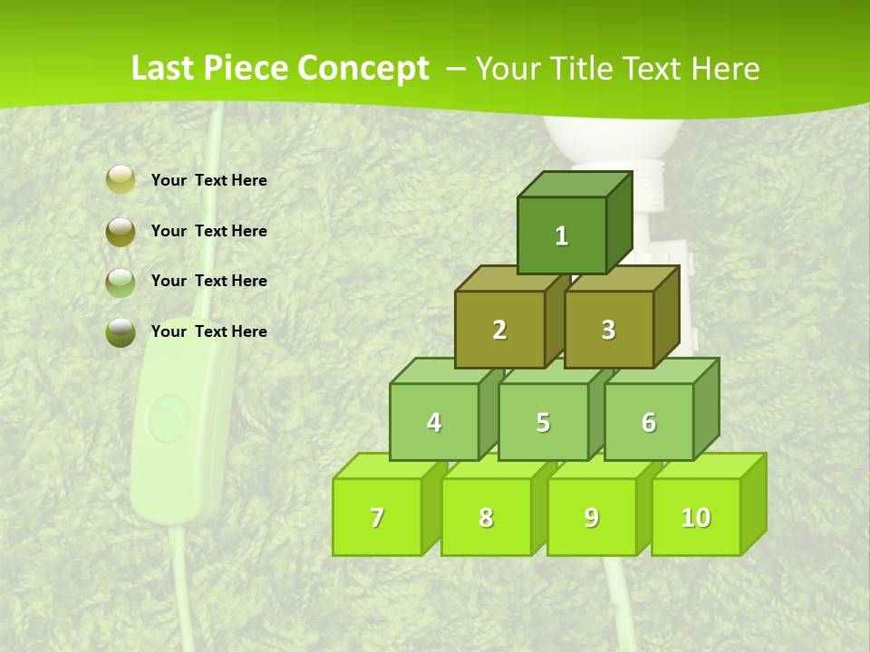 A Light Bulb On The Grass Powerpoint Template PowerPoint Template