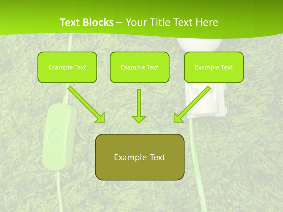 A Light Bulb On The Grass Powerpoint Template PowerPoint Template