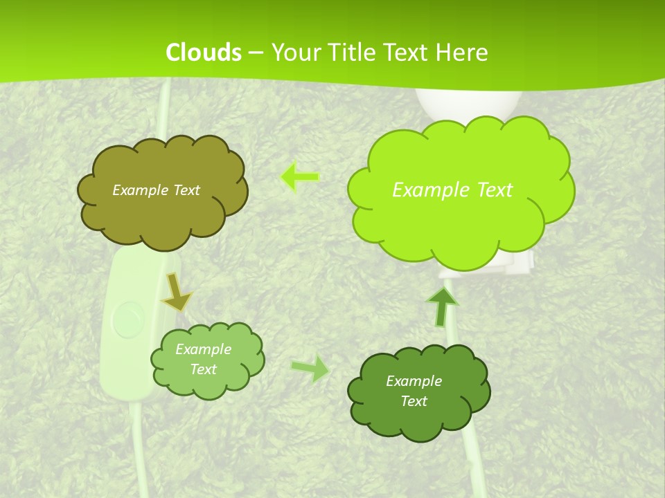A Light Bulb On The Grass Powerpoint Template PowerPoint Template
