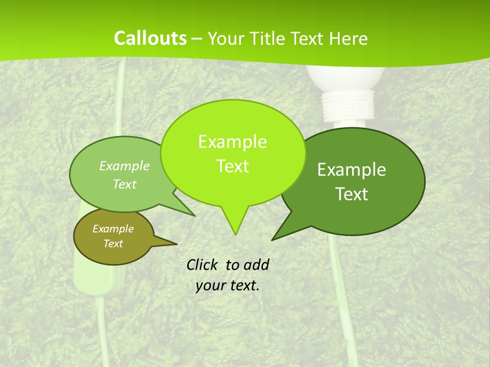 A Light Bulb On The Grass Powerpoint Template PowerPoint Template