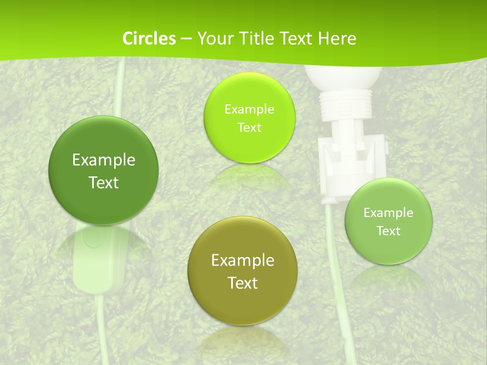 A Light Bulb On The Grass Powerpoint Template PowerPoint Template