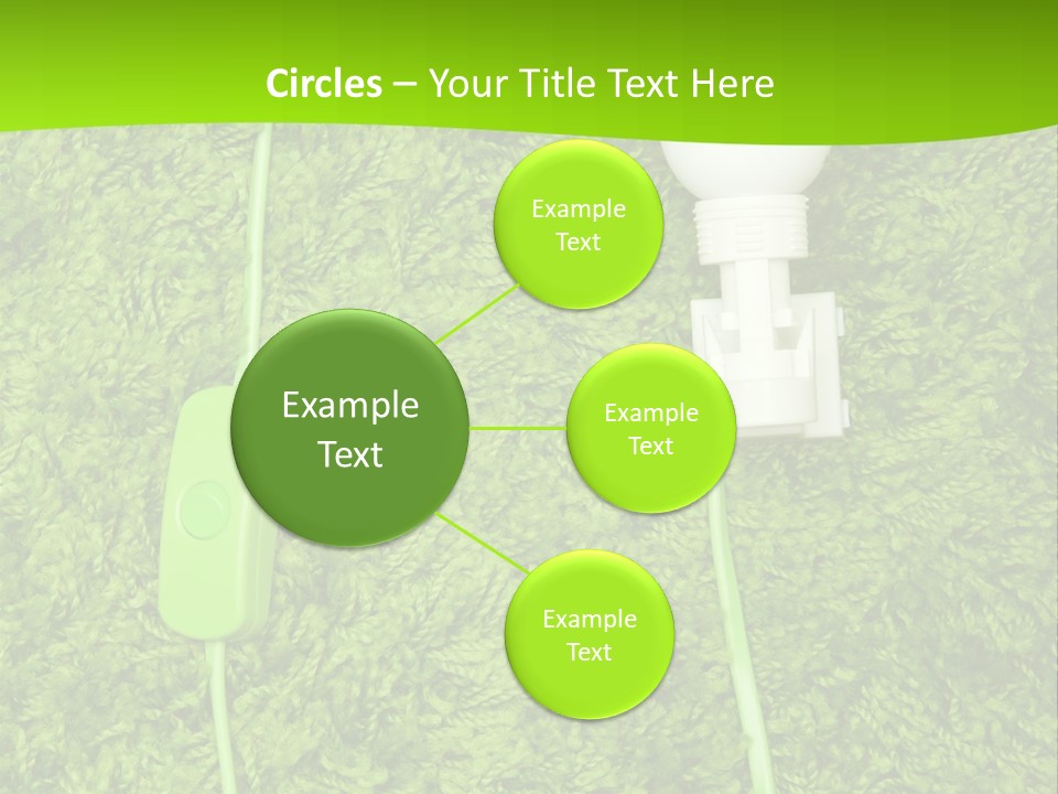 A Light Bulb On The Grass Powerpoint Template PowerPoint Template