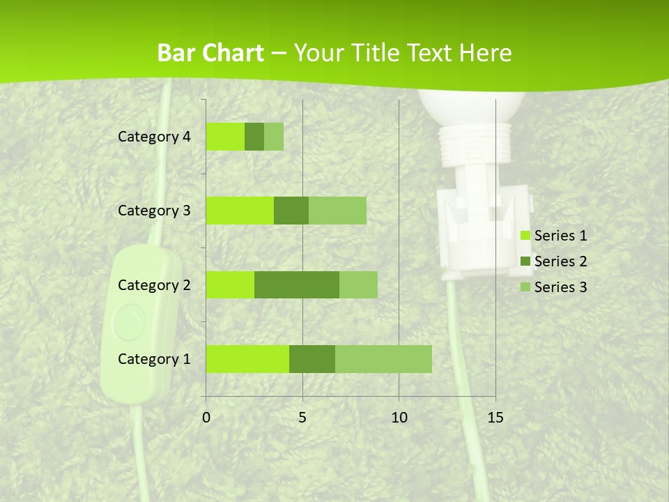 A Light Bulb On The Grass Powerpoint Template PowerPoint Template