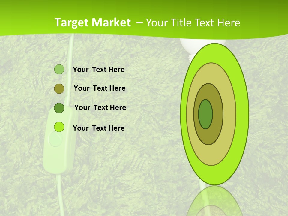 A Light Bulb On The Grass Powerpoint Template PowerPoint Template