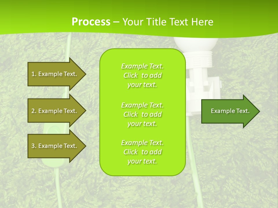 A Light Bulb On The Grass Powerpoint Template PowerPoint Template