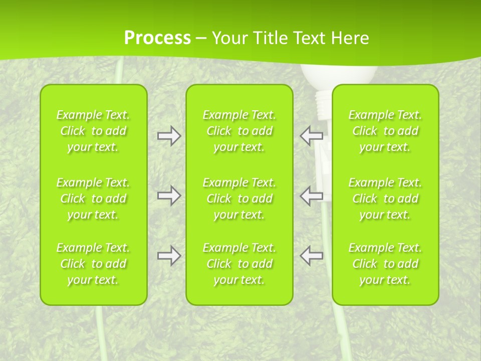 A Light Bulb On The Grass Powerpoint Template PowerPoint Template