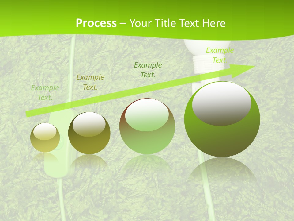 A Light Bulb On The Grass Powerpoint Template PowerPoint Template